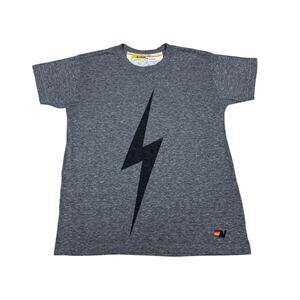 Aviator Nation Lightning Bolt T Shirt Kids 12 Women's Small